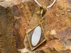 Hand Made Polished Drusy Agate Cabochon Pendant by Adre Designs x 1 From South Africa