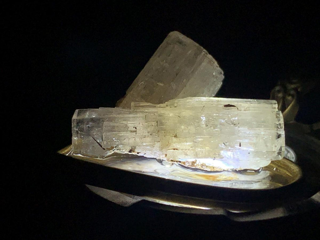 Hand Made Natural and Rare Triple Aquamarine Terminated Crystal Pendant by Adre Designs x 1 From Erongo, Namibia