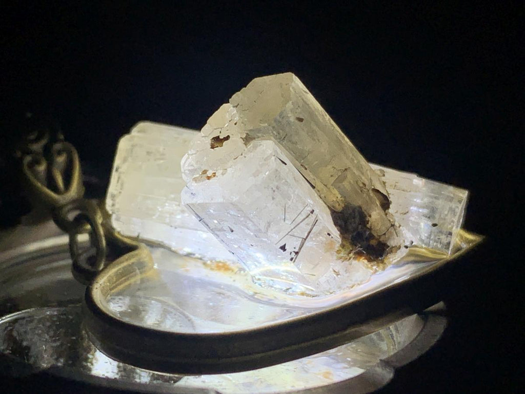 Hand Made Natural and Rare Triple Aquamarine Terminated Crystal Pendant by Adre Designs x 1 From Erongo, Namibia