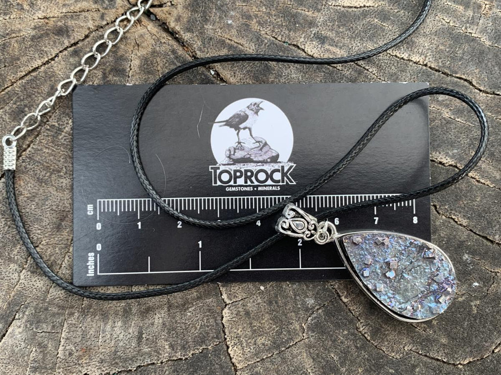 Hand Made Natural Bismuth Crystal Plate Pendant by Adre Designs x 1 From South Africa