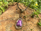 Hand Made Ultra Rare Polished 1985 Sugilite Pendant by Adre Designs x 1 From Wessels Mine, Northern Cape, South Africa