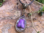 Hand Made Ultra Rare Polished 1985 Sugilite Pendant by Adre Designs x 1 From Wessels Mine, Northern Cape, South Africa