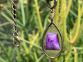 Hand Made Ultra Rare Polished 1985 Sugilite Pendant by Adre Designs x 1 From Wessels Mine, Northern Cape, South Africa