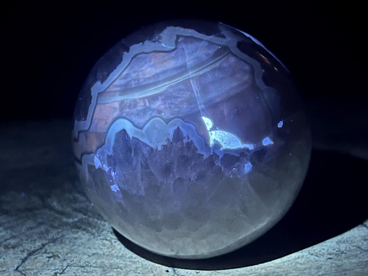 Polished Agate Sphere x 1 From Shashe River, Zimbabwe
