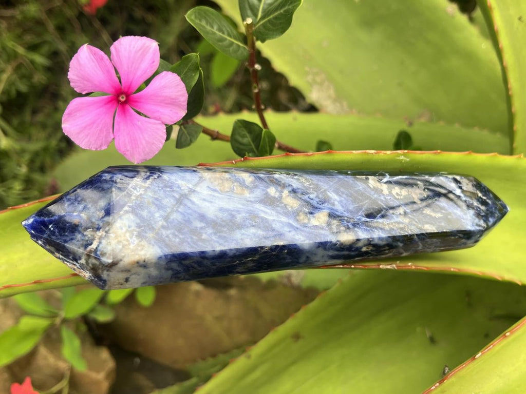 Polished Double Terminated Sodalite Crystal x 1 From Kunene, Namibia