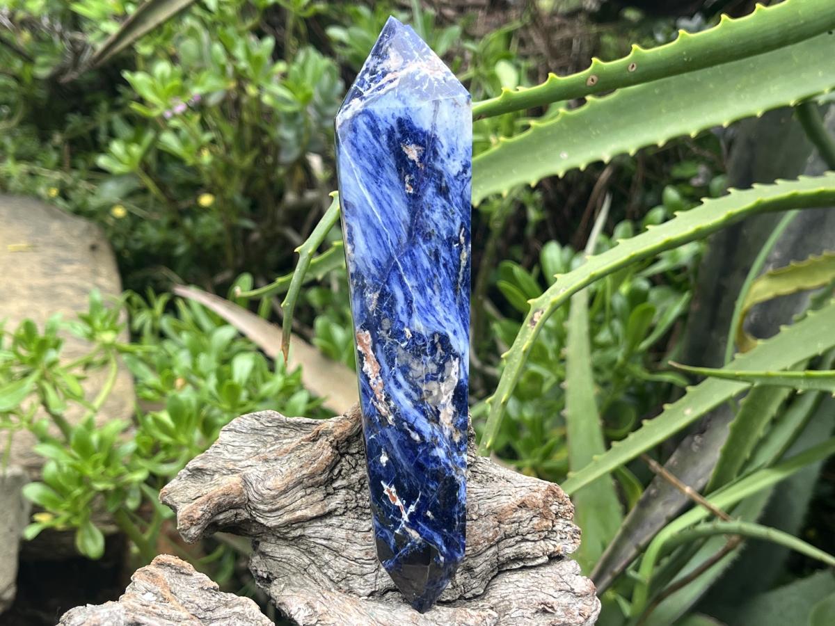 Polished Double Terminated Sodalite Crystal x 1 From Kunene, Namibia
