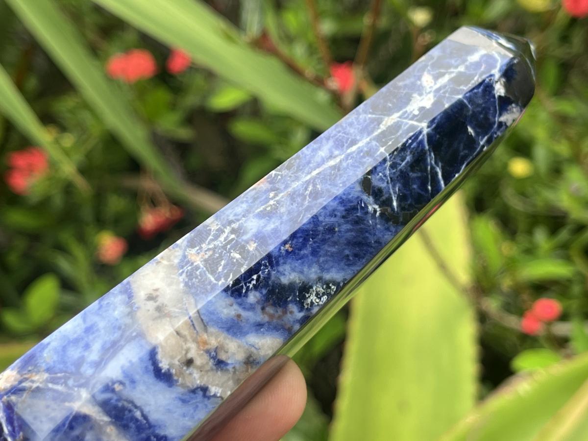 Polished Double Terminated Sodalite Crystal x 1 From Kunene, Namibia