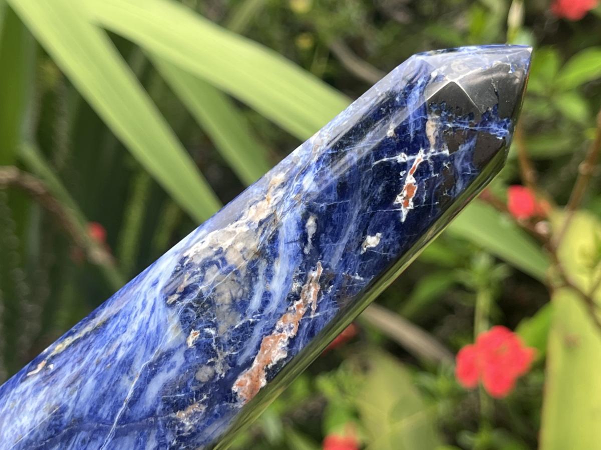 Polished Double Terminated Sodalite Crystal x 1 From Kunene, Namibia