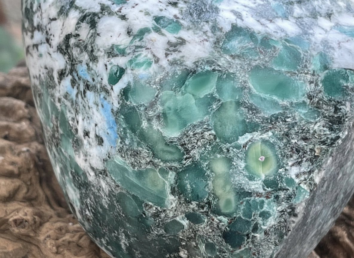 Polished Large Green Mutokolite Standing Free Form x 1 From Mutoko, Zimbabwe