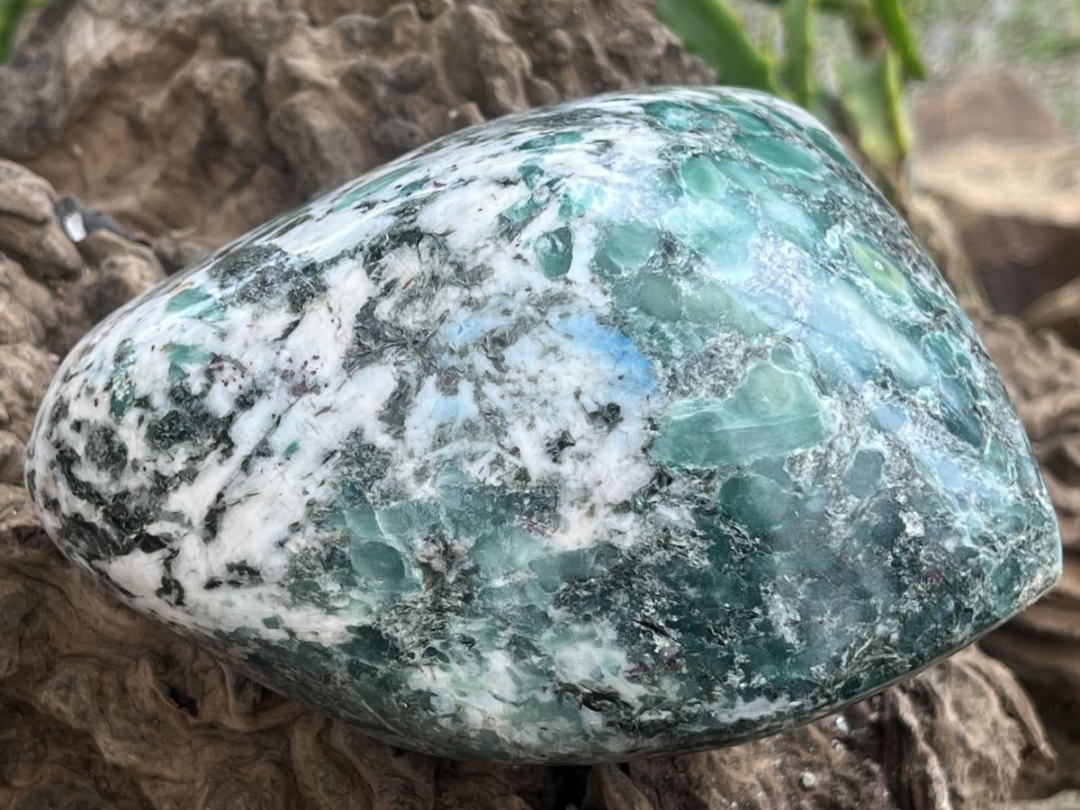 Polished Large Green Mutokolite Standing Free Form x 1 From Mutoko, Zimbabwe