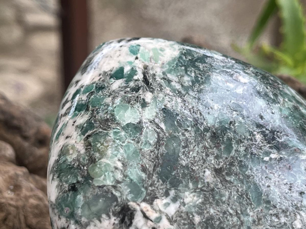 Polished Large Green Mutokolite Standing Free Form x 1 From Mutoko, Zimbabwe