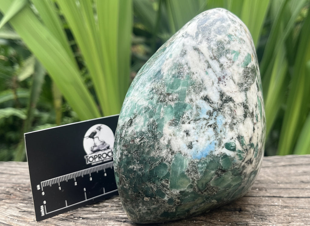 Polished Large Green Mutokolite Standing Free Form x 1 From Mutoko, Zimbabwe