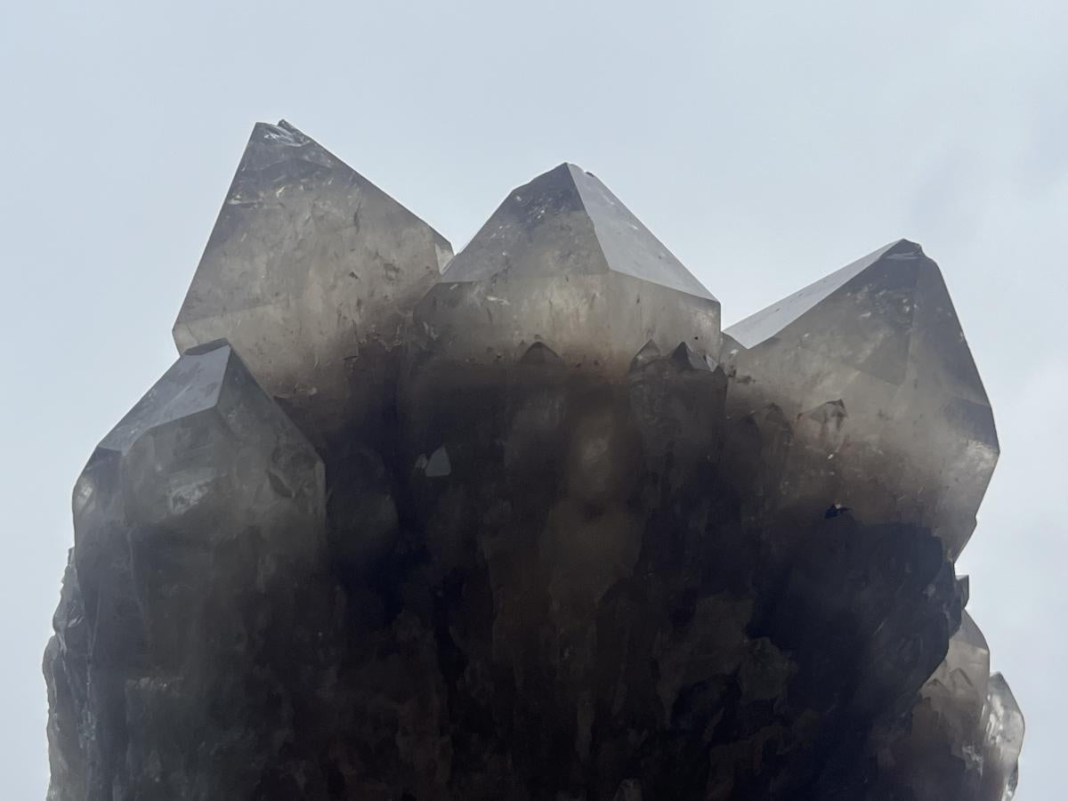 Natural Cascading White Phantom Smokey Quartz Cluster x 1 From Luena, Congo