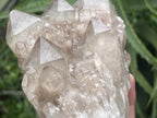 Natural Cascading White Phantom Smokey Quartz Cluster x 1 From Luena, Congo