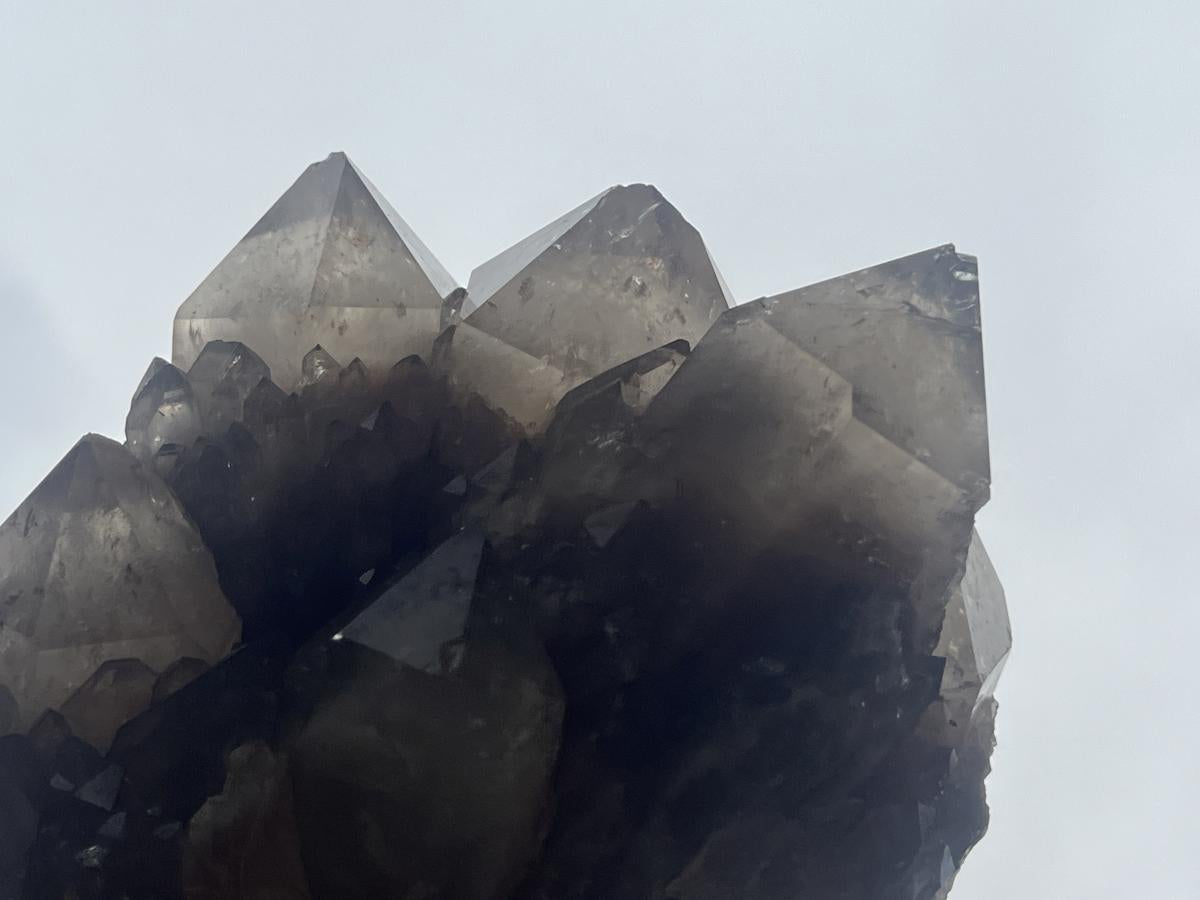 Natural Cascading White Phantom Smokey Quartz Cluster x 1 From Luena, Congo