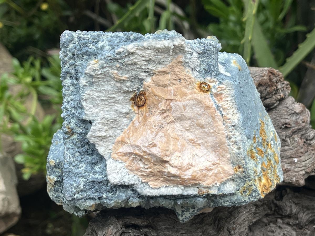 Natural Rare Foitite Coated Feldspar Specimen x 1 From Erongo Mountain, Namibia