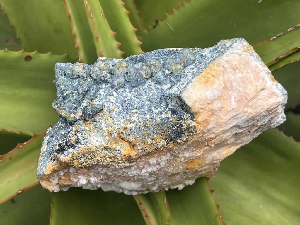 Natural Rare Foitite Coated Feldspar Specimen x 1 From Erongo Mountain, Namibia
