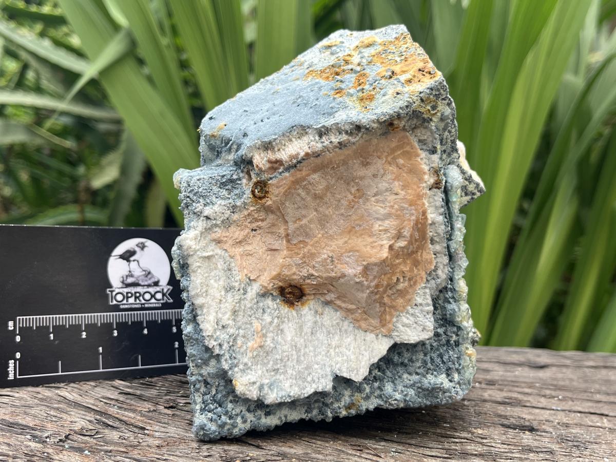 Natural Rare Foitite Coated Feldspar Specimen x 1 From Erongo Mountain, Namibia