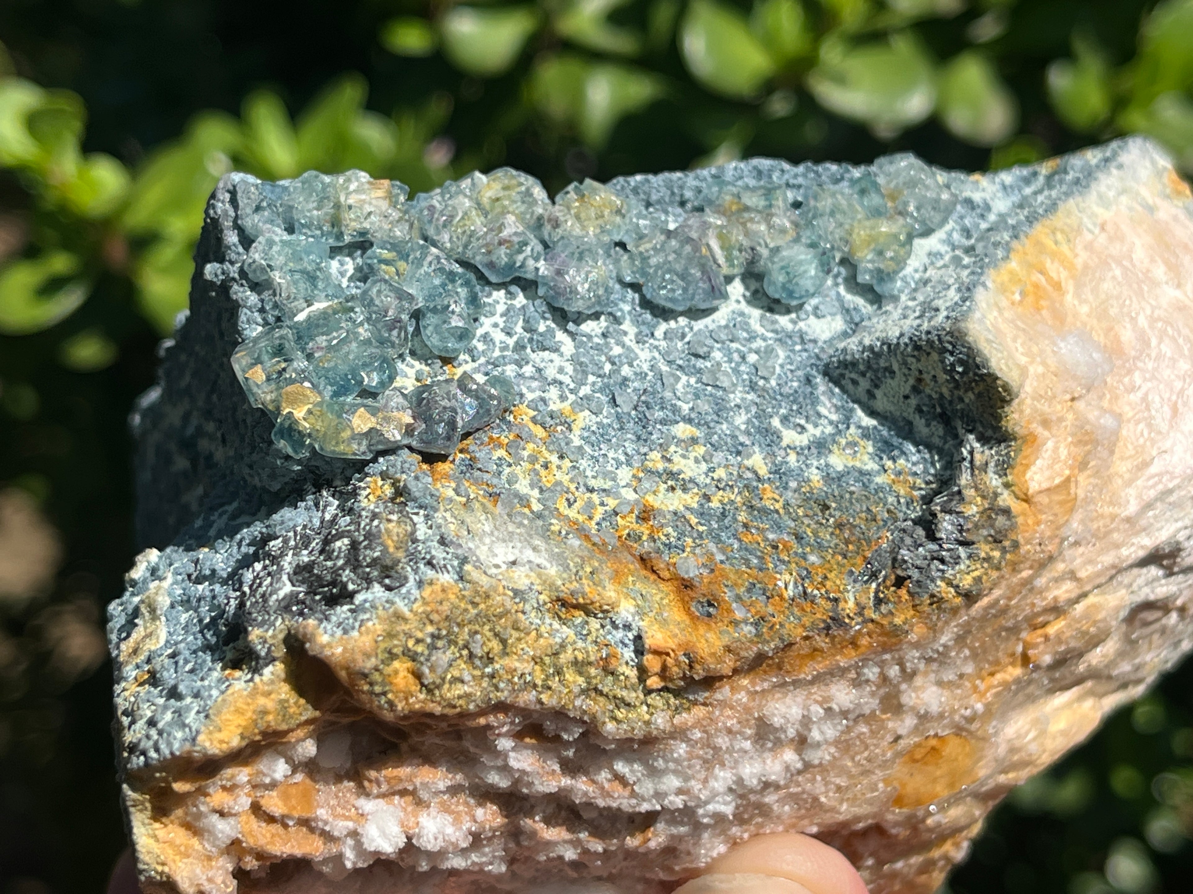 Natural Rare Foitite Coated Feldspar Specimen x 1 From Erongo Mountain, Namibia