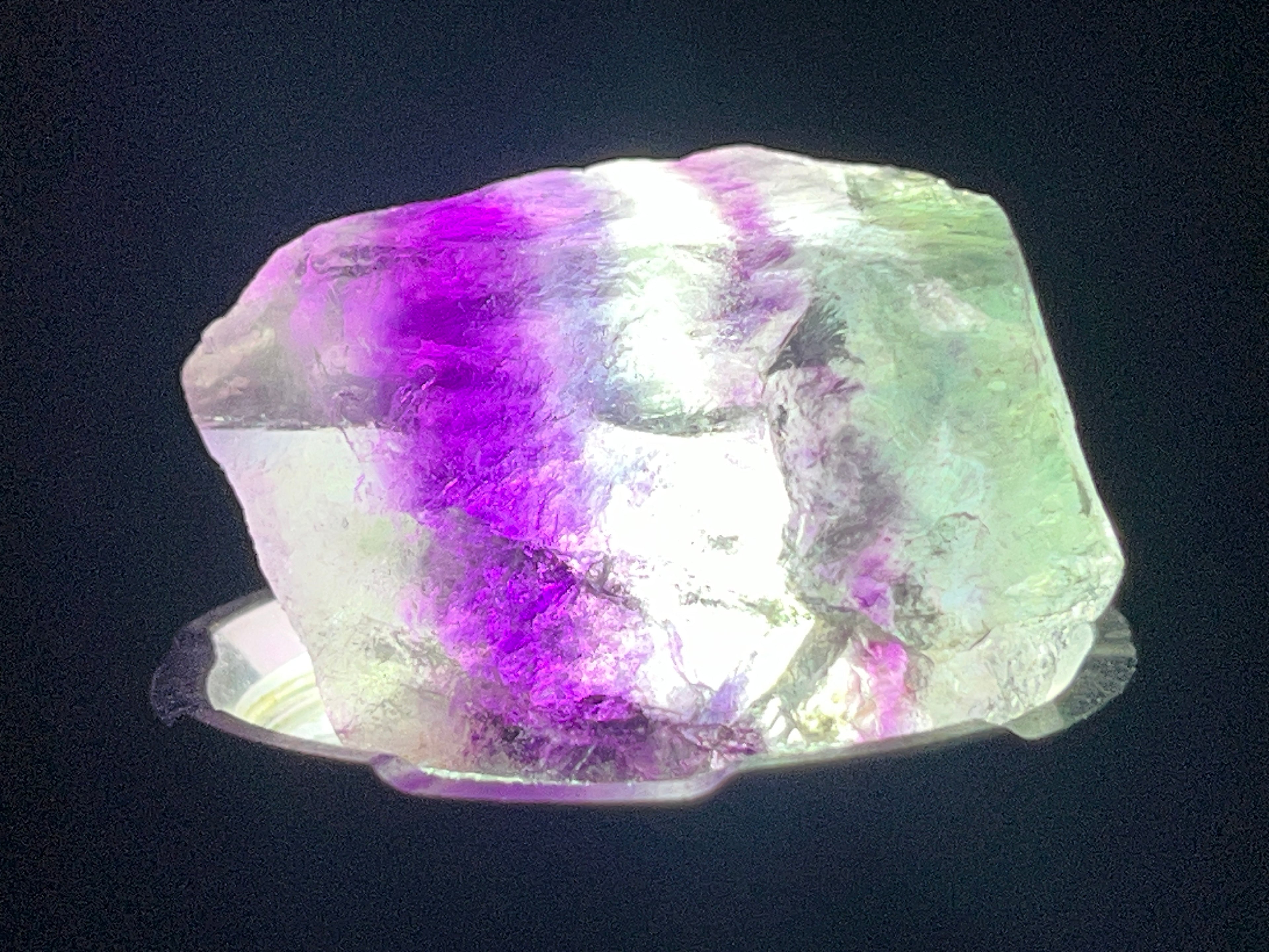 Natural Gemmy Translucent Watermelon Fluorite Pieces x 42 From Uis, Namibia