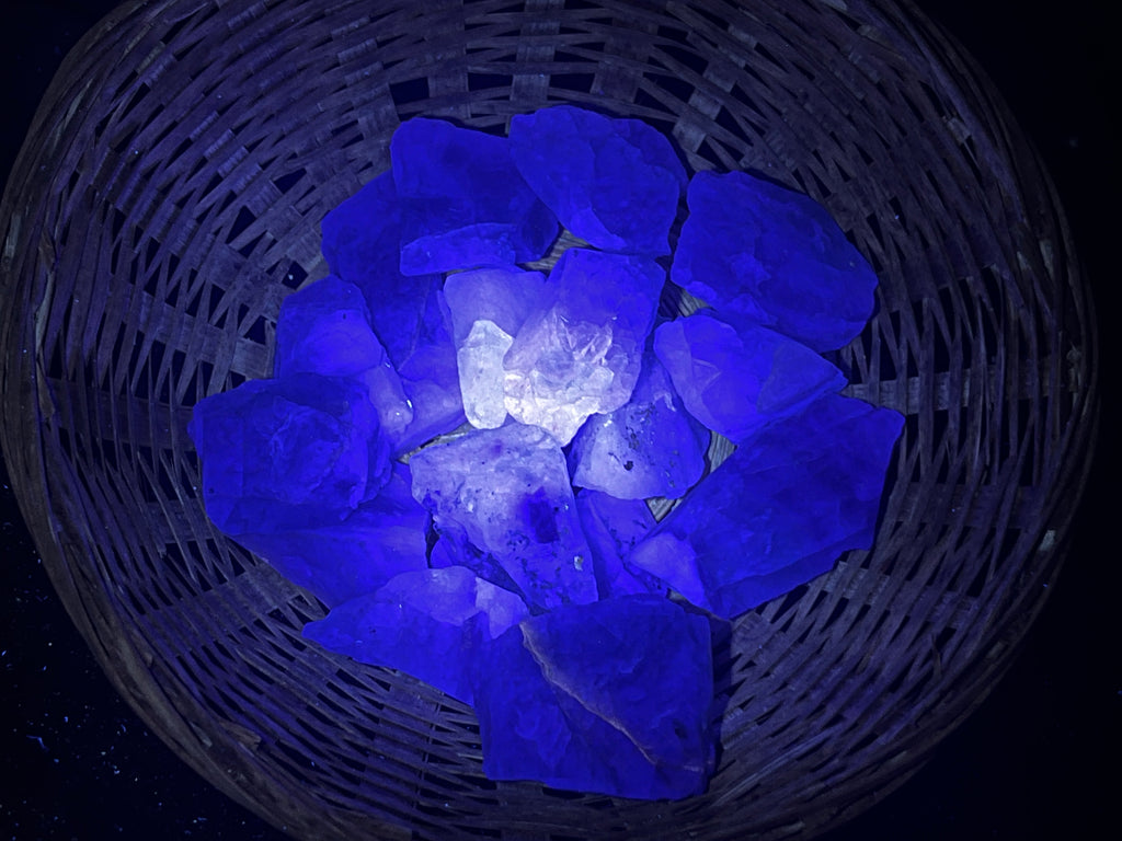 Natural Gemmy Translucent Watermelon Fluorite Pieces x 42 From Uis, Namibia