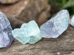 Natural Gemmy Translucent Watermelon Fluorite Pieces x 42 From Uis, Namibia