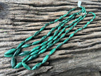 Hand Made Malachite Barrel Bead Necklace - Sold Per Item - From the Congo
