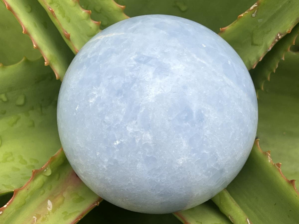 Polished Sky Blue Calcite Sphere x 1 From Ambositra, Madagascar
