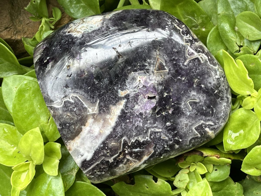 Polished Jigsaw Amethyst Standing Display Piece x 1 From Zambia