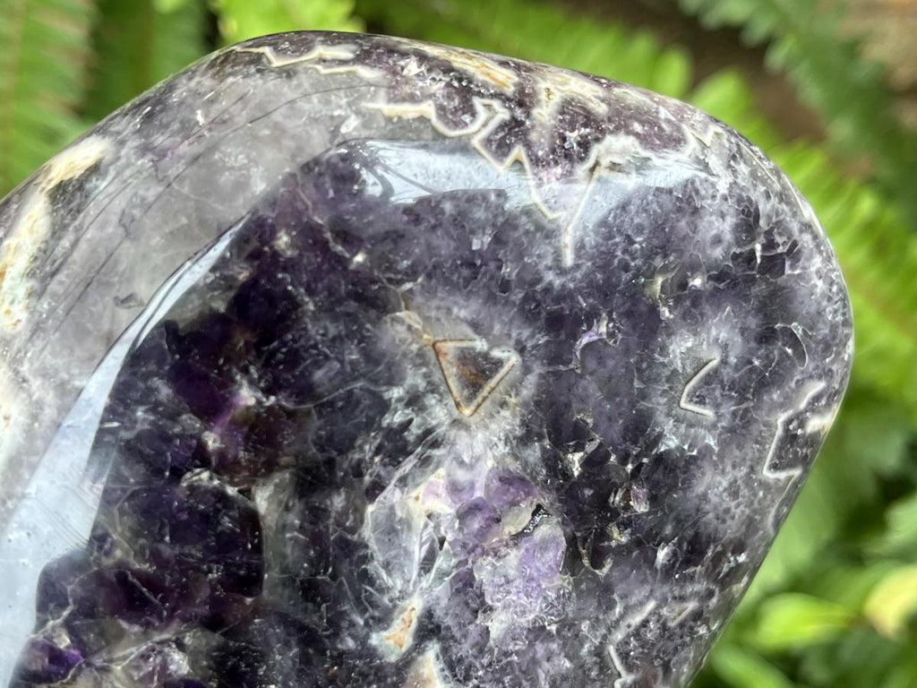 Polished Jigsaw Amethyst Standing Display Piece x 1 From Zambia