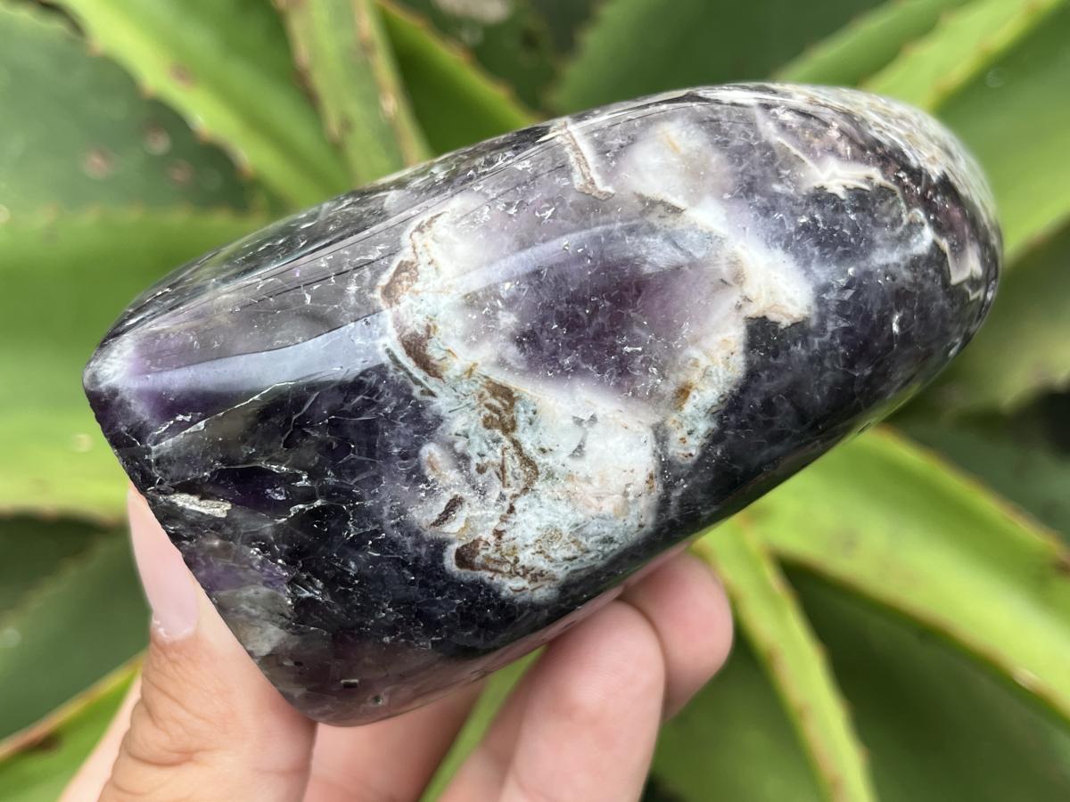 Polished Jigsaw Amethyst Standing Display Piece x 1 From Zambia