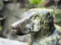 Hand Made Leopard Stone Collie Dog Carving x 1 From Zimbabwe