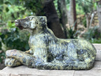 Hand Made Leopard Stone Collie Dog Carving x 1 From Zimbabwe