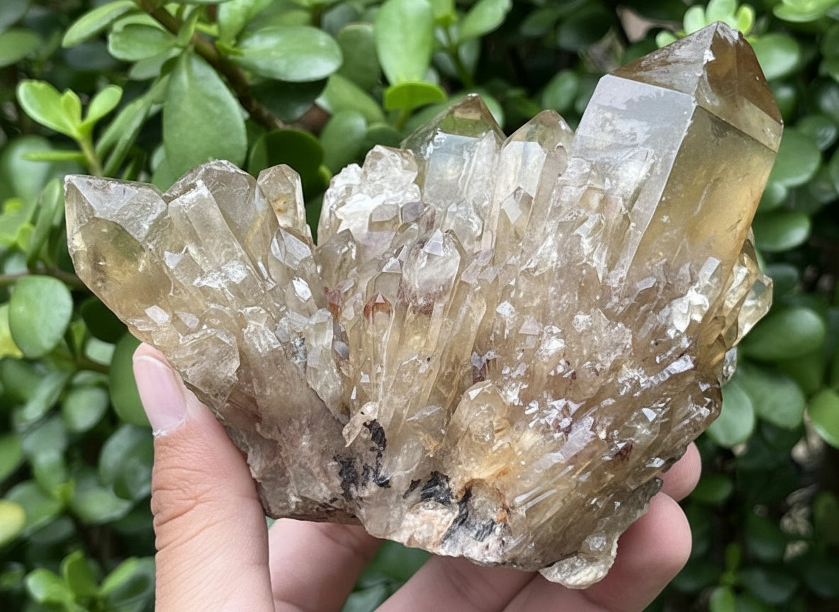 Natural Cascading Citrine Cluster x 1 From Luena, Congo