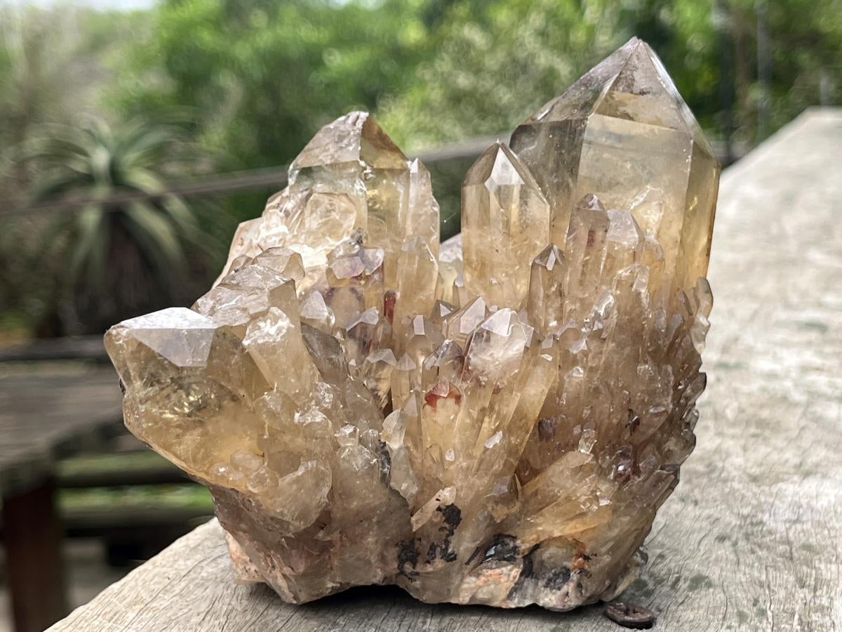 Natural Cascading Citrine Cluster x 1 From Luena, Congo