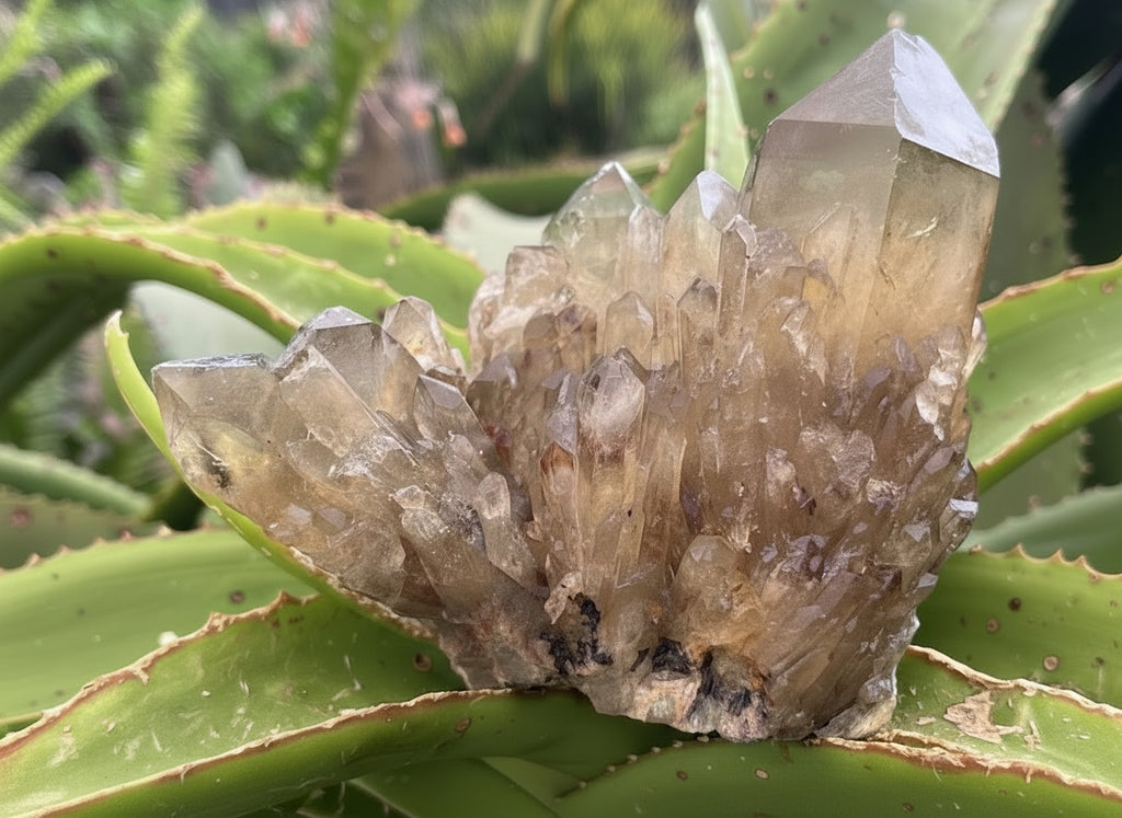 Natural Cascading Citrine Cluster x 1 From Luena, Congo