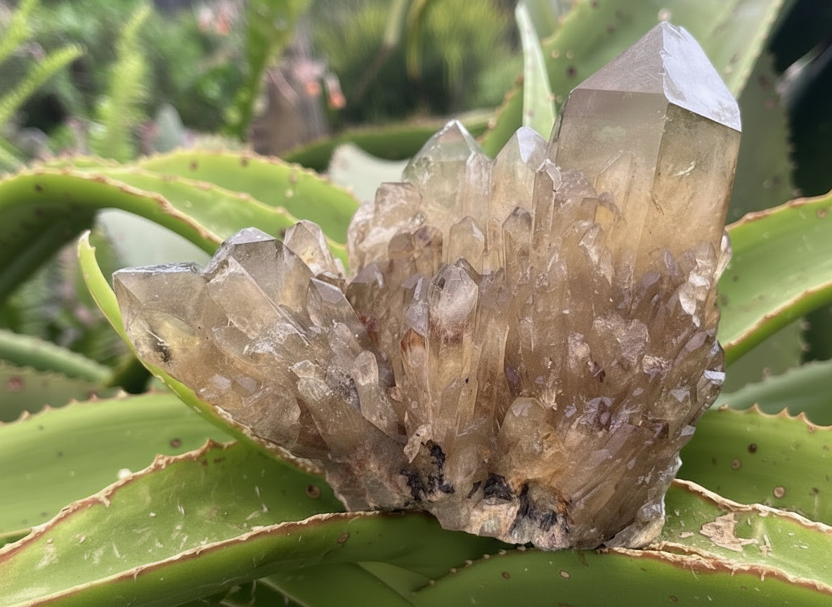 Natural Cascading Citrine Cluster x 1 From Luena, Congo