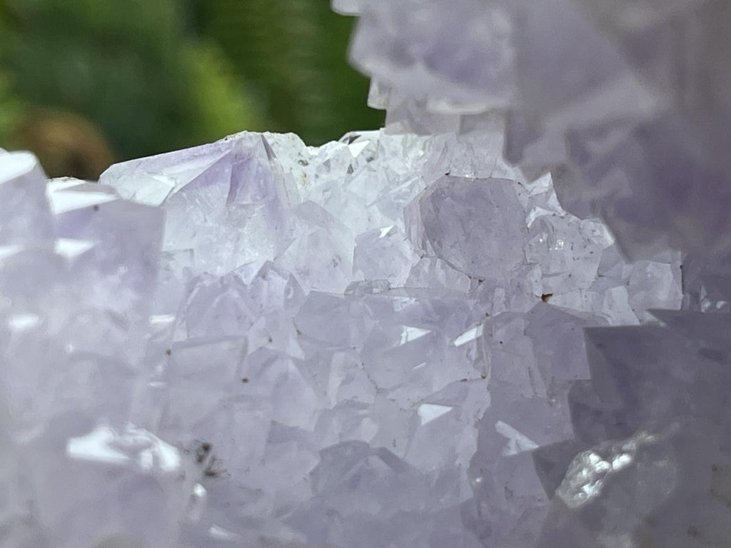 Natural Blue Lace Agate Amethyst Centred Specimen x 1 From Nsanje, Malawi