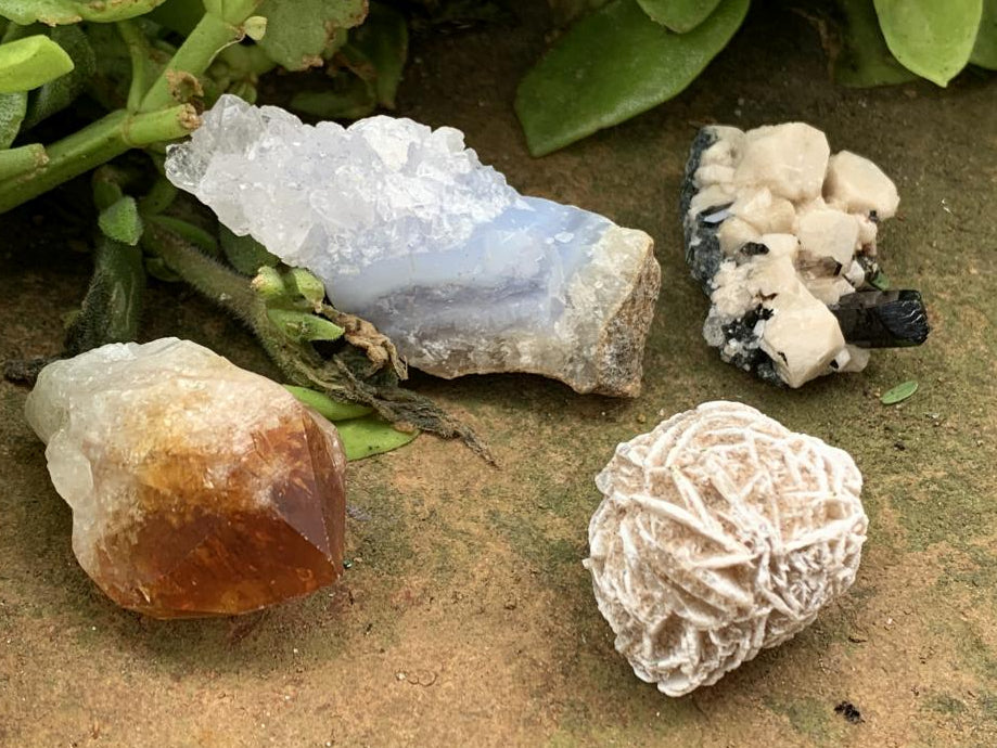 Natural Mixed Set of 24 Crystalline Mineral Specimens - Sold Per Set - From Southern Africa