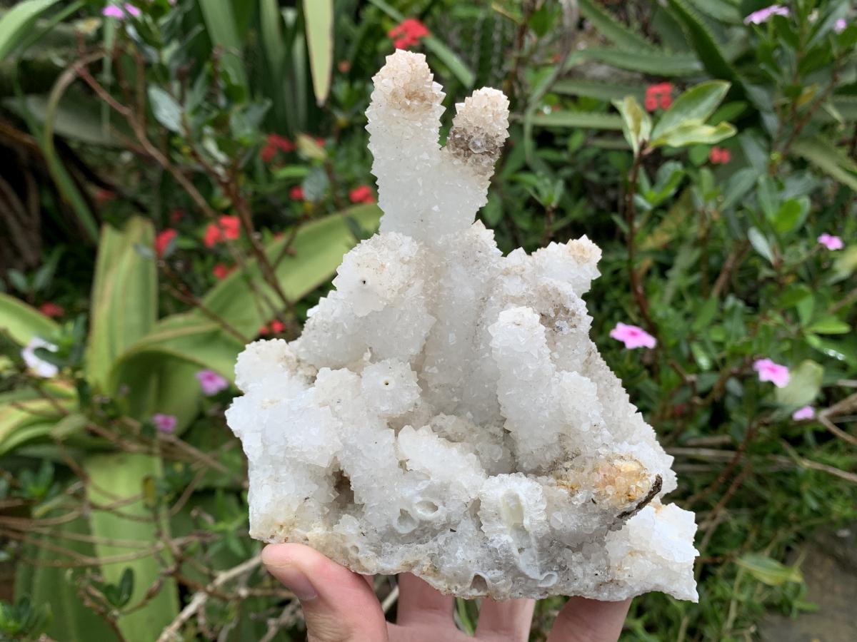 Natural Rare Drusy Snow Quartz Coated Crystal Cluster x 1 From Albert's Mountain, Lesotho