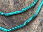 Hand Made Pair of Cylindrical Malachite Bead Necklaces x 1 From the Congo