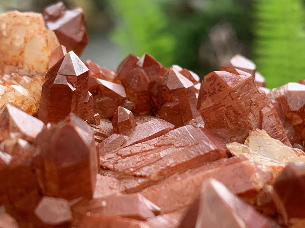 Natural Red Hematiod Quartz Cluster x 1 From Pella, Orange River, Northern Cape