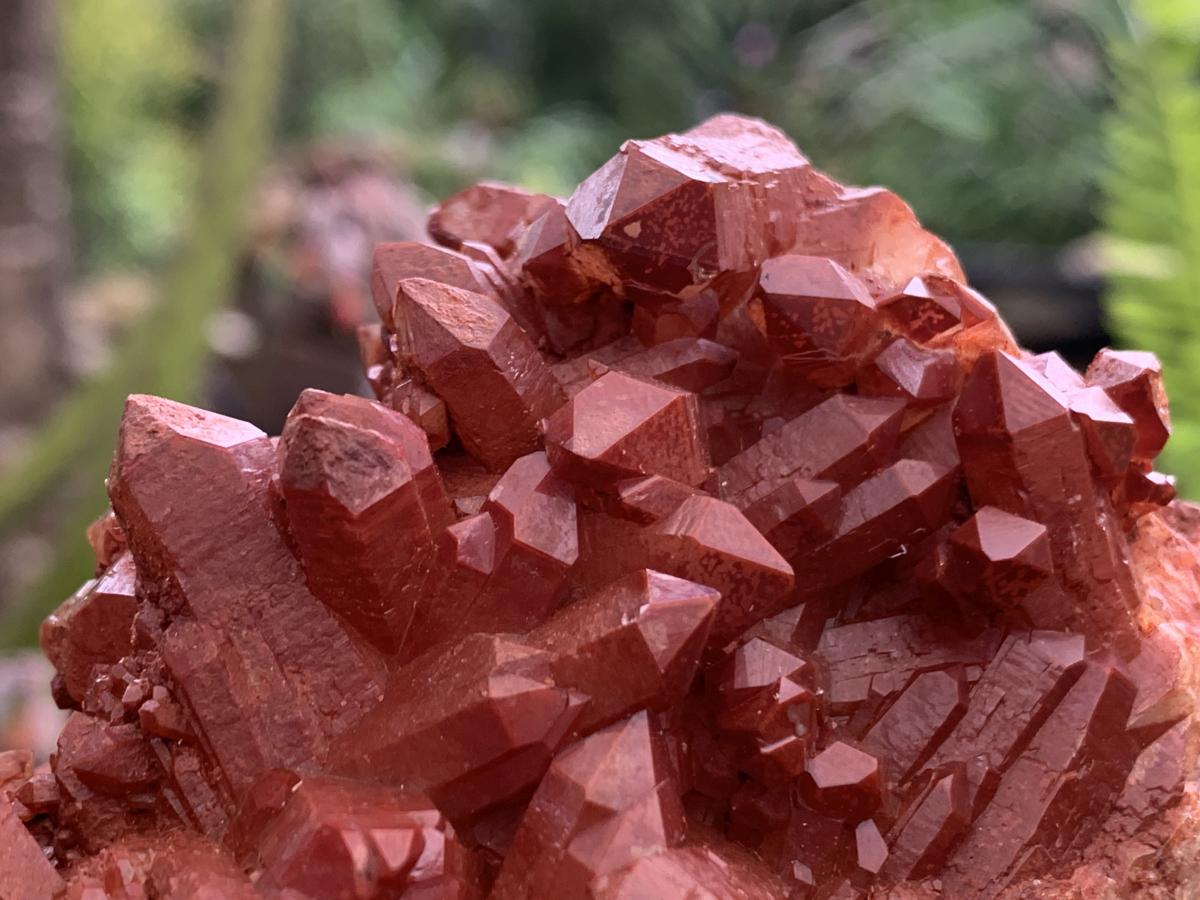 Natural Red Hematiod Quartz Cluster x 1 From Pella, Orange River, Northern Cape
