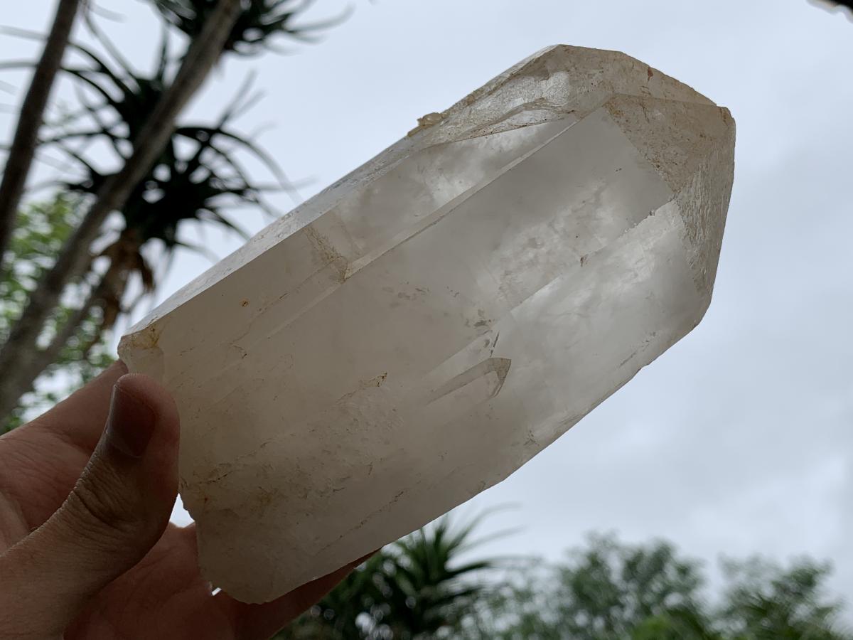 Natural Large Split Termination Quartz Crystal x 1 From Ambatofinandrahana, Madagascar