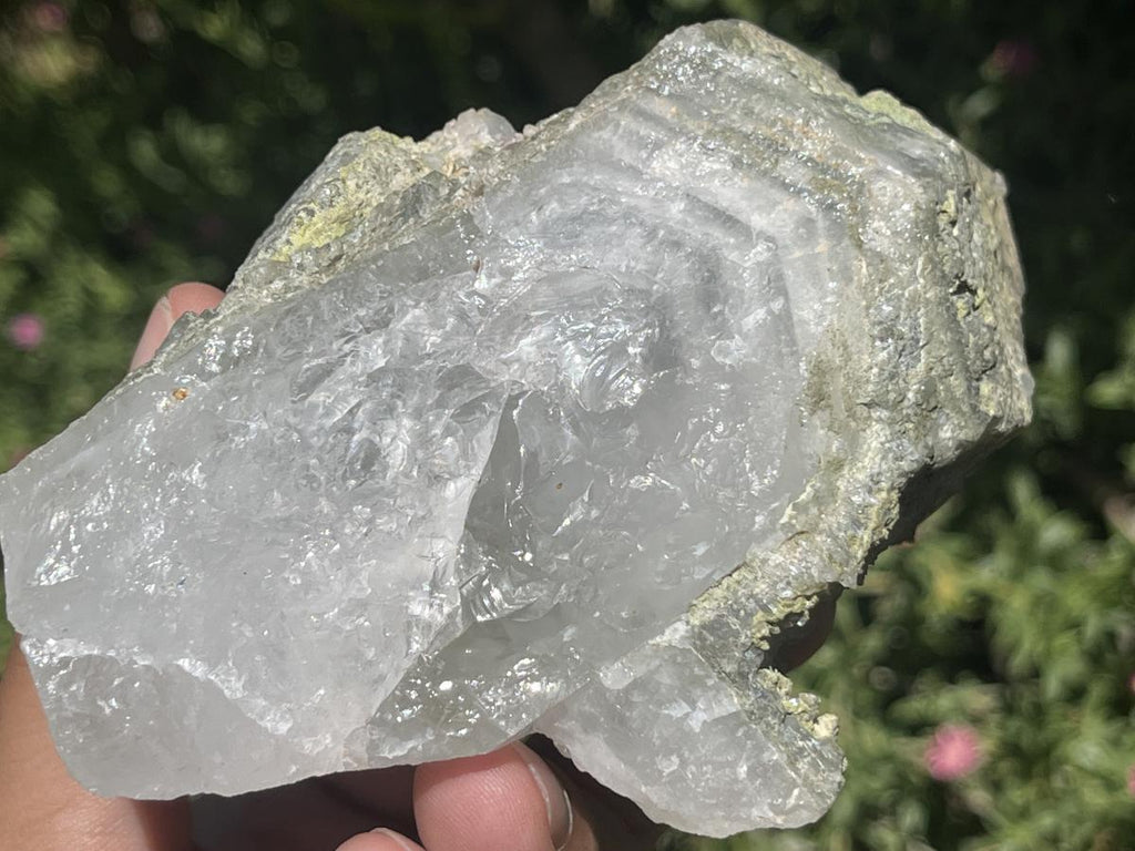 Natural Green Epidote Cascading Quartz Crystal x 1 From Messina Mine, Musina, South Africa
