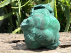 Natural Solid Botryoidal Crystalline Malachite Specimen x 1 From Kolwezi, Congo