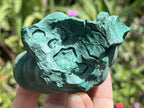 Natural Solid Botryoidal Crystalline Malachite Specimen x 1 From Kolwezi, Congo