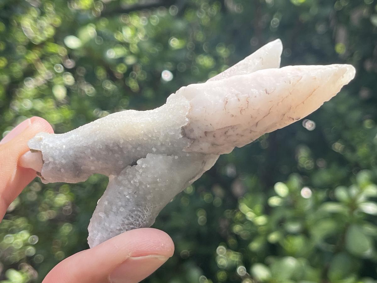 Natural Twin Spearhead Calcite Crossed Cluster x 1 From Albert's Mountain, Lesotho