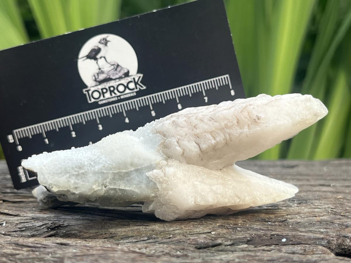 Natural Twin Spearhead Calcite Crossed Cluster x 1 From Albert's Mountain, Lesotho