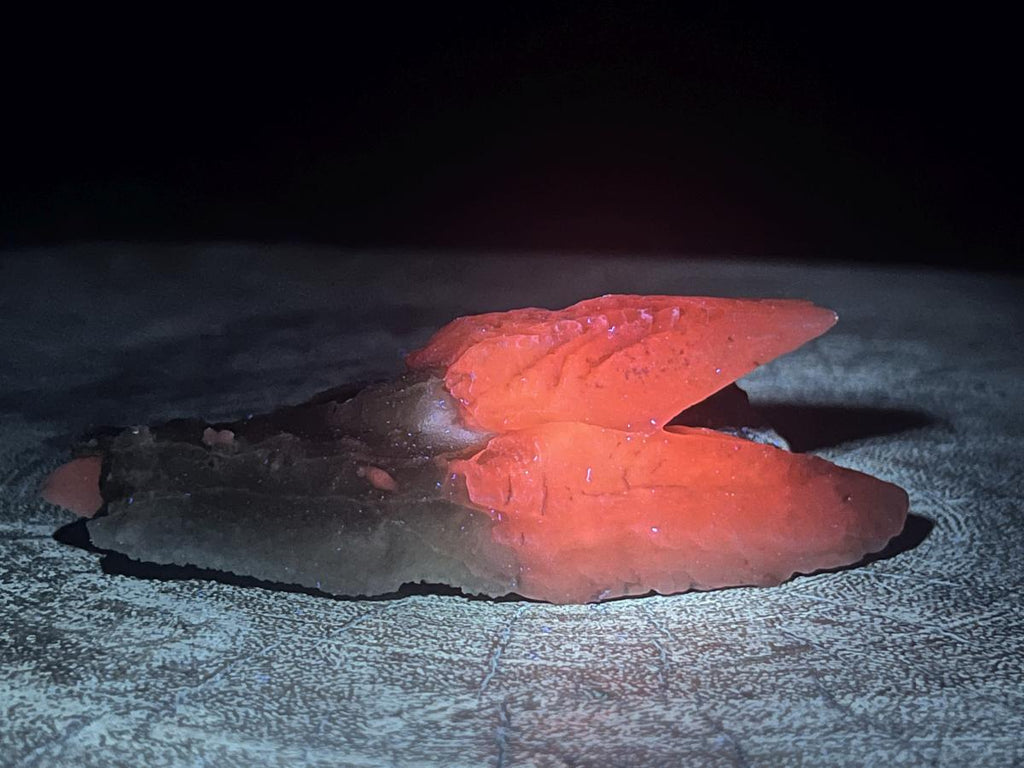 Natural Twin Spearhead Calcite Crossed Cluster x 1 From Albert's Mountain, Lesotho